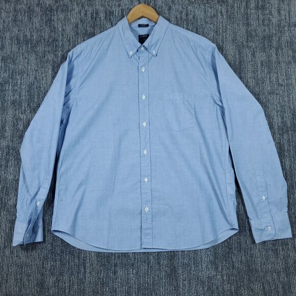 J.Crew Shirt Mens XL Flex Washed Blue Button Down Slim Untucked NWT L0461 - Picture 10 of 10